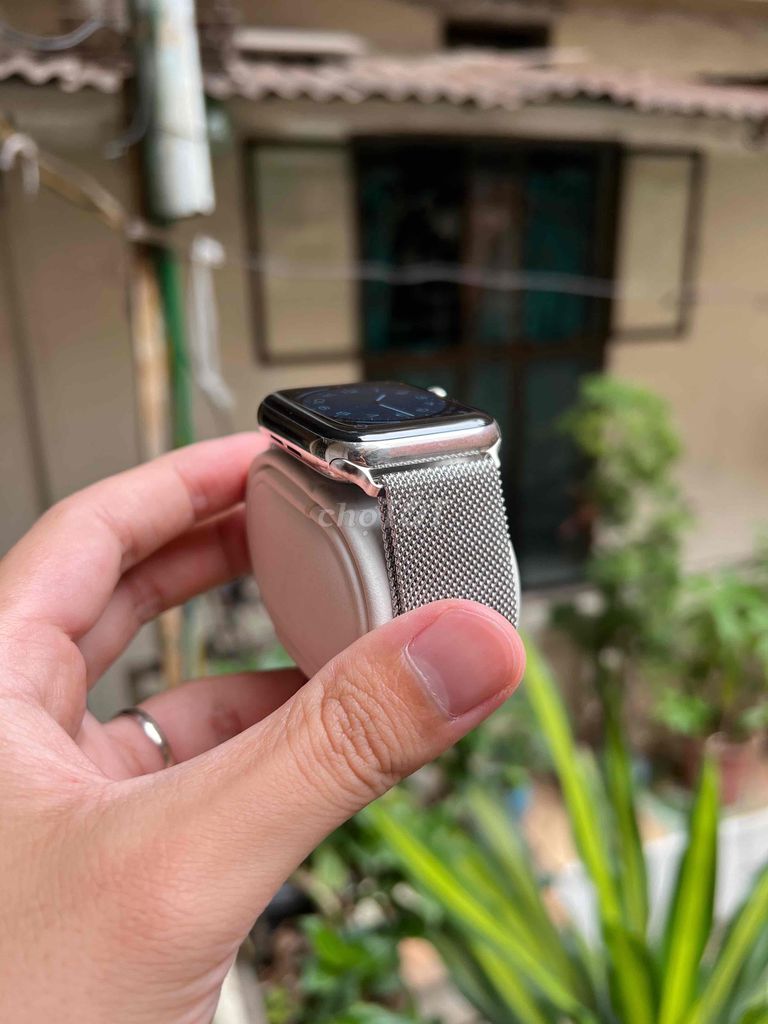 🍎 Apple Watch Series 4 44mm Thép Trắng LTE 🇺🇸