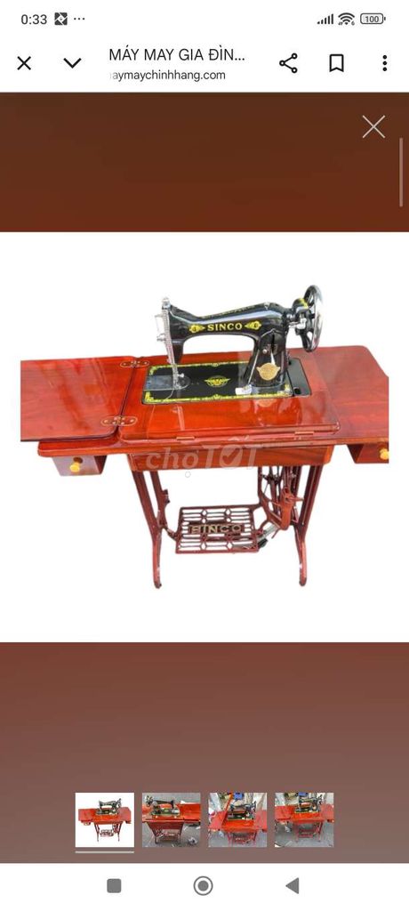 Máy may Senko đạp chân. Mua bán Nội thất, đồ gia dụng khác tại Quận Ninh Kiều Cần Thơ được đăng bởi ngocgiao nguyen hình 1