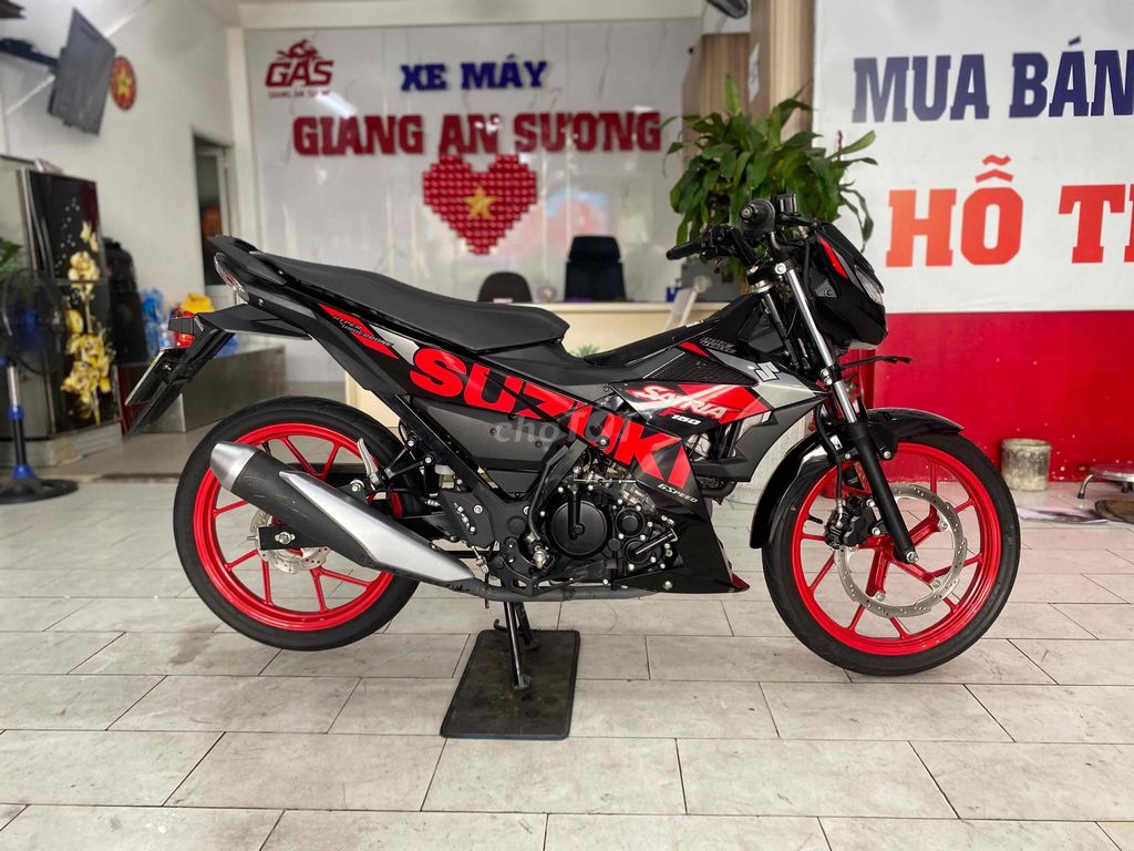Suzuki Satria 150 đk 2020 màu đỏ đen BSTP. Mua bán Xe máy tại Quận 12 Tp Hồ Chí Minh được đăng bởi Xe Máy Hoàng Giang An Sương  hình 4
