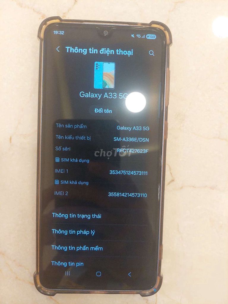 Samsung Galaxy A33 5G. Mua bán Điện thoại tại Huyện Gò Dầu Tây Ninh được đăng bởi Ngọc rồng hình 1