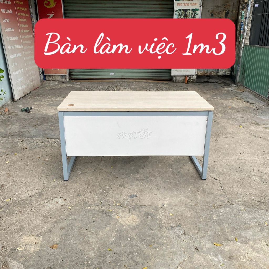 Bàn làm việc 1m3 # bàn để máy tính # bàn chân sắt