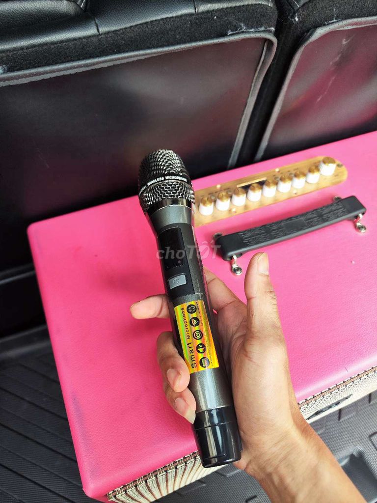 Loa karaoke màu Hồng có 2 micro gl giao lưu . Mua bán Tivi, Âm thanh tại Quận Gò Vấp Tp Hồ Chí Minh được đăng bởi Vương hình 1