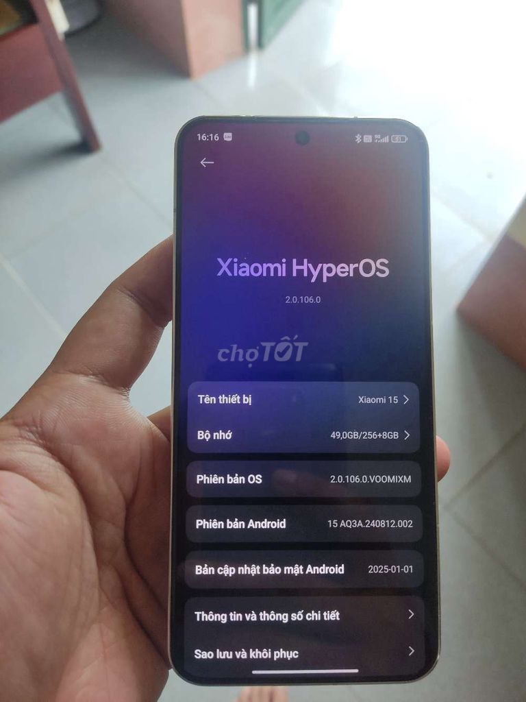 Xiaomi 15 12GB/256GB. Mua bán Điện thoại tại Huyện Long Thành Đồng Nai được đăng bởi Phạm Tiến Đạt hình 1