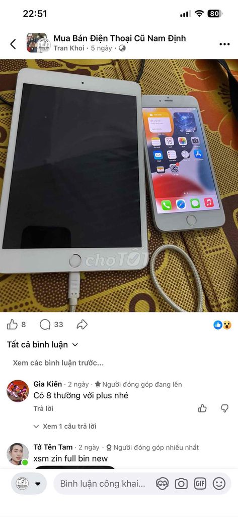 Apple iPad Mini 3 Trắng. Mua bán Máy tính bảng tại Huyện Vụ Bản Nam Định được đăng bởi Khôi hình 1