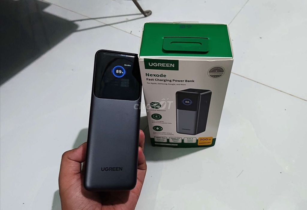 Sạc dự phòng UGREEN Nexode 25000mAh 200W Đen. Mua bán Phụ kiện (Màn hình, Chuột...) tại Huyện Bình Đại Bến Tre được đăng bởi DuaDDx hình 1