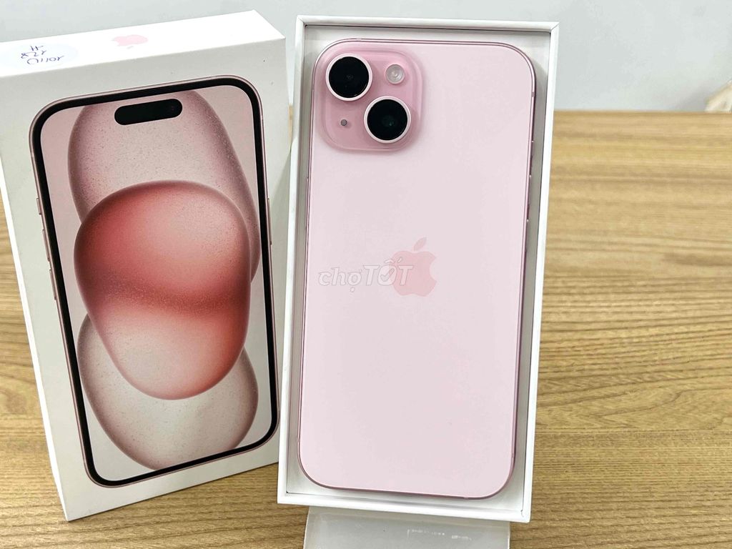 +QUÀ iPhone 15 128 Mới Keng Sạc 0L BH TGDĐ 12/2025