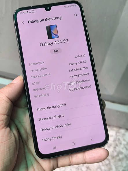 Samsung Galaxy A34 5G 128GB Đen. Mua bán Điện thoại tại Quận 1 Tp Hồ Chí Minh được đăng bởi Hội Đồ Điện Tử hình 1