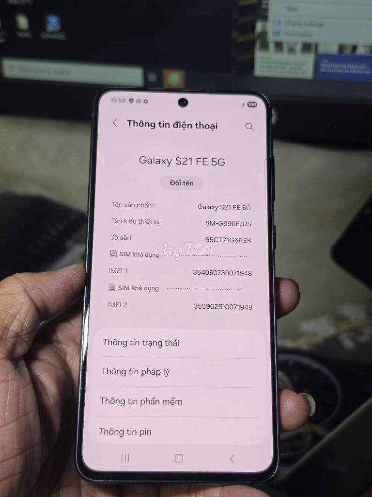 Galaxy S21 FE 5G 256GB VN zin toàn bộ đẹp 98%. Mua bán Điện thoại tại Quận 8 Tp Hồ Chí Minh được đăng bởi Thiên Hòa mobile  hình 1