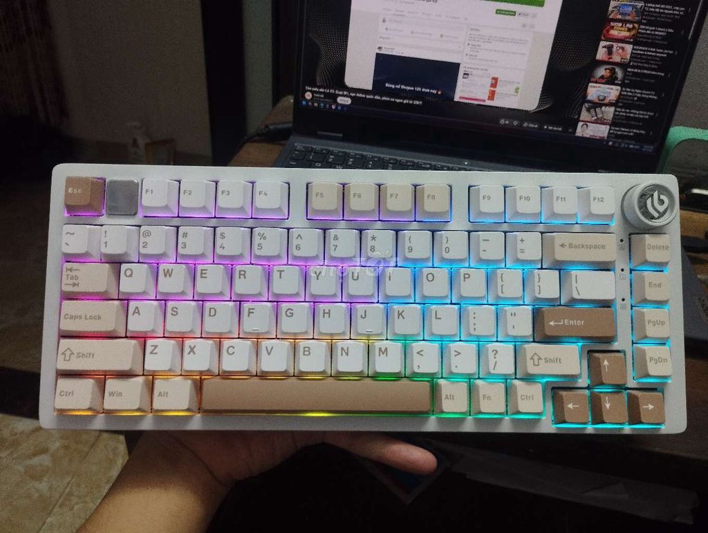 Bàn phím cơ Leobog Hi75C Pro Nâu cafe. Mua bán Phụ kiện (Màn hình, Chuột...) tại Huyện Đan Phượng Hà Nội được đăng bởi NGUYEN HUU HUY hình 1