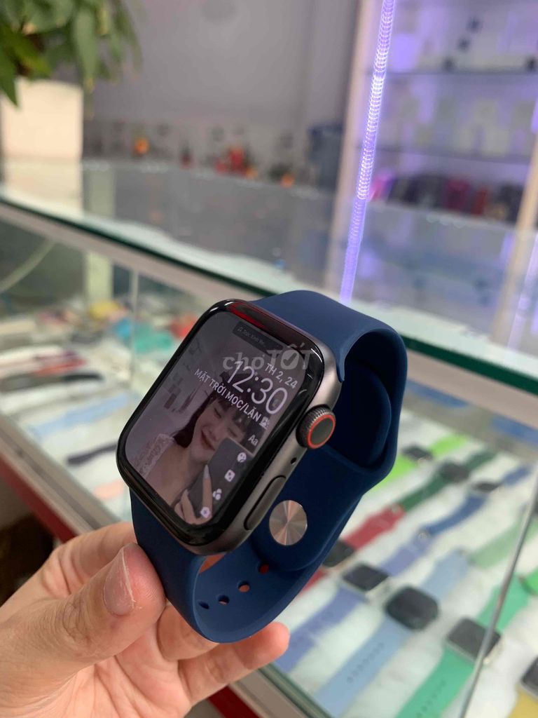 applewatch sr6.44lte nhom đen dep keng