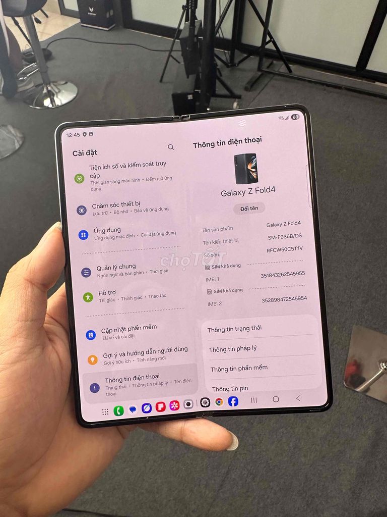 Samsung Z Fold 4 256GB đẹp màn mượt. Mua bán Điện thoại tại Quận Đống Đa Hà Nội được đăng bởi Ng Hoang Anh hình 1