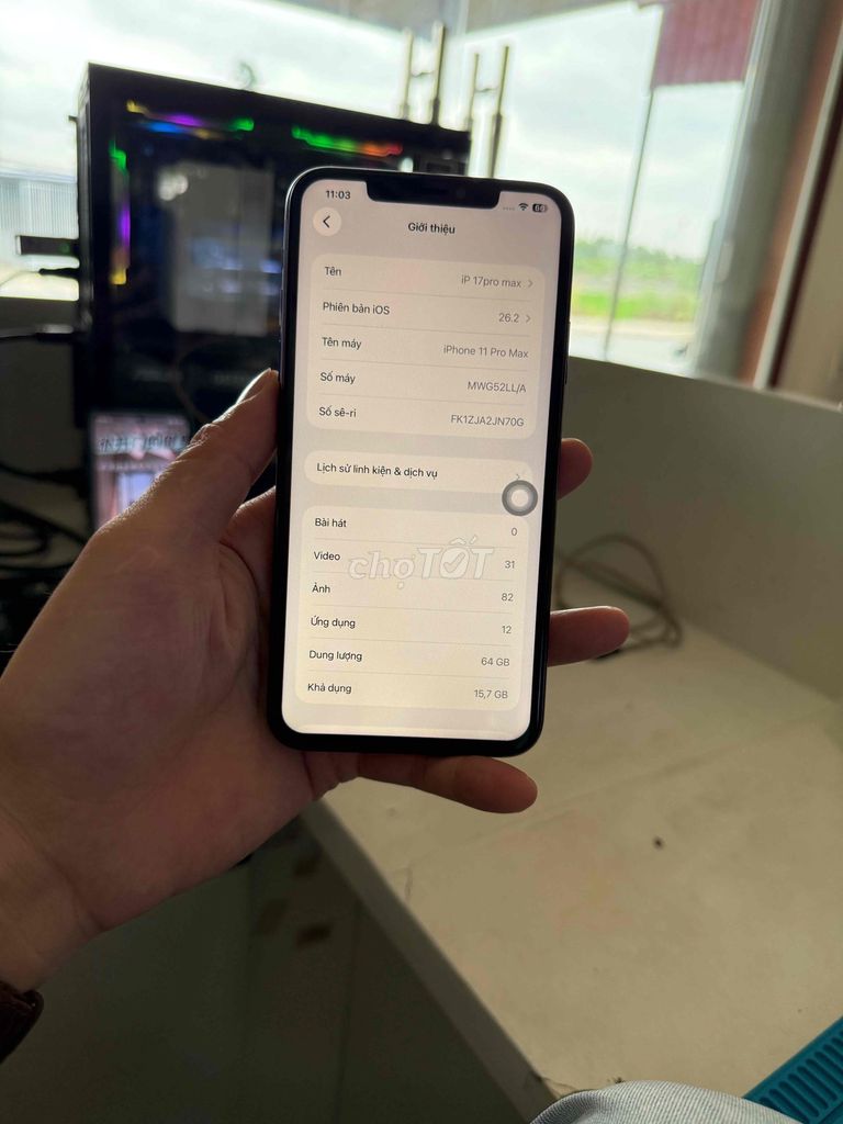 Apple iPhone 11 Pro Max 64GB Xám. Mua bán Điện thoại tại Huyện Thuỷ Nguyên Hải Phòng được đăng bởi Hùng Nguyễn THP store hình 1