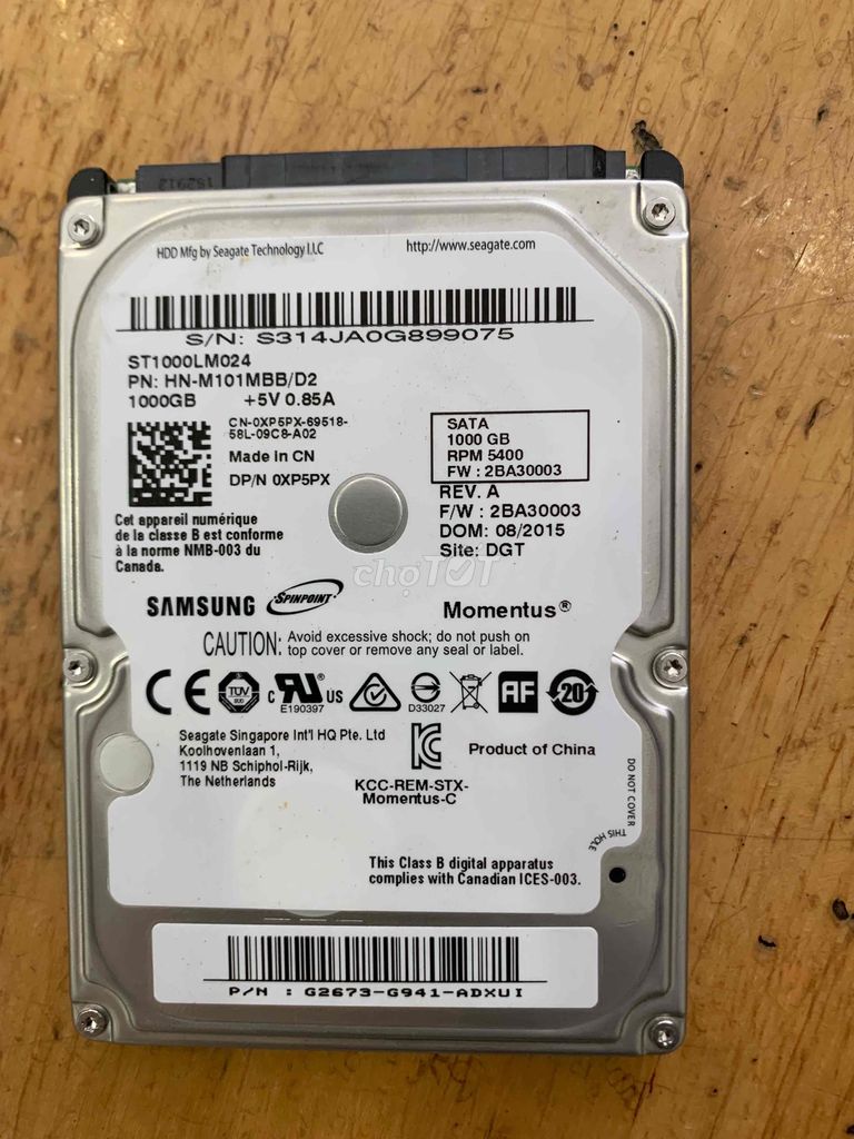 Hdd laptop samsung 1tb giá rẻ sập sàn luôn nè trời