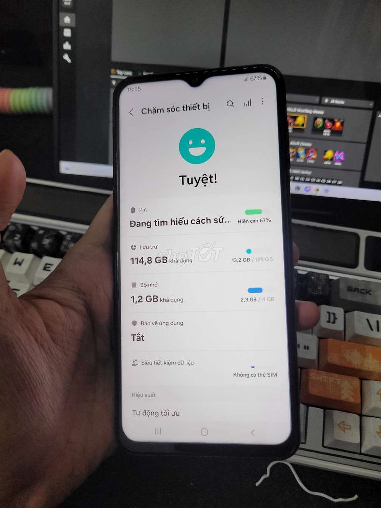 Samsung A23 4GB/128GB Đen Đã sử dụng. Mua bán Điện thoại tại Thành phố Thủ Đức Tp Hồ Chí Minh được đăng bởi Anh Tú hình 1