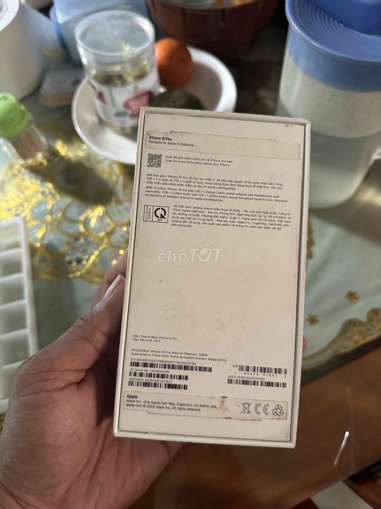 Apple iPhone 15 Pro 128GB Titan tự nhiên. Mua bán Điện thoại tại Thành phố Huế Thừa Thiên Huế được đăng bởi Nguyễn Thanh Phương hình 1