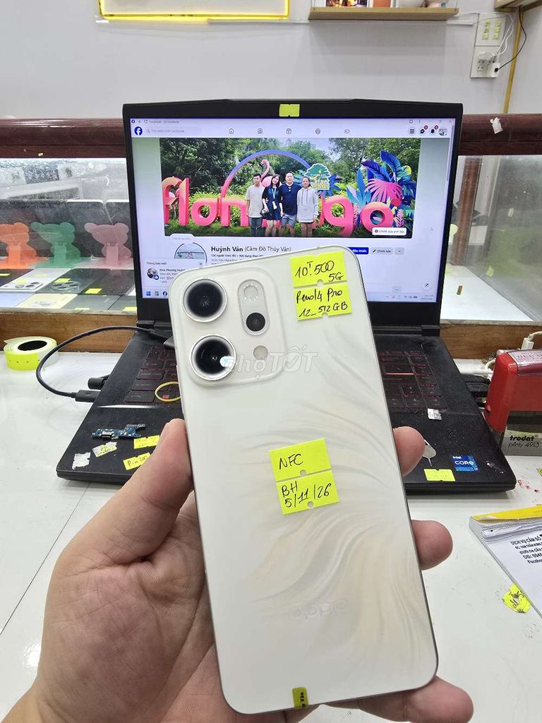 Oppo Reno14 Pro 5G 12GB 512GB . Mua bán Điện thoại tại Thành phố Long Xuyên An Giang được đăng bởi Facebook Cầm Đồ Thúy Vân hình 1