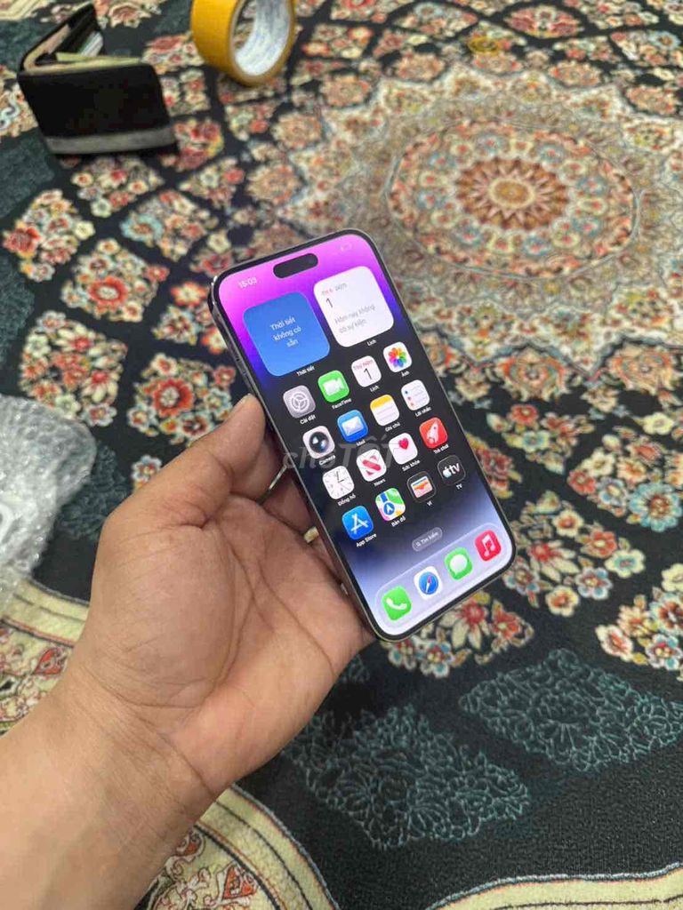 Apple iPhone 14 Pro Max 256gb qt may đang xài. Mua bán Điện thoại tại Thành phố Tây Ninh Tây Ninh được đăng bởi Hà My hình 1