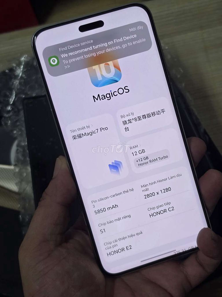Honor Magic 7 Pro Trắng 12GB. Mua bán Điện thoại tại Quận Nam Từ Liêm Hà Nội được đăng bởi TẠP HÓA ĐIỆN THỌAI TÀU hình 1