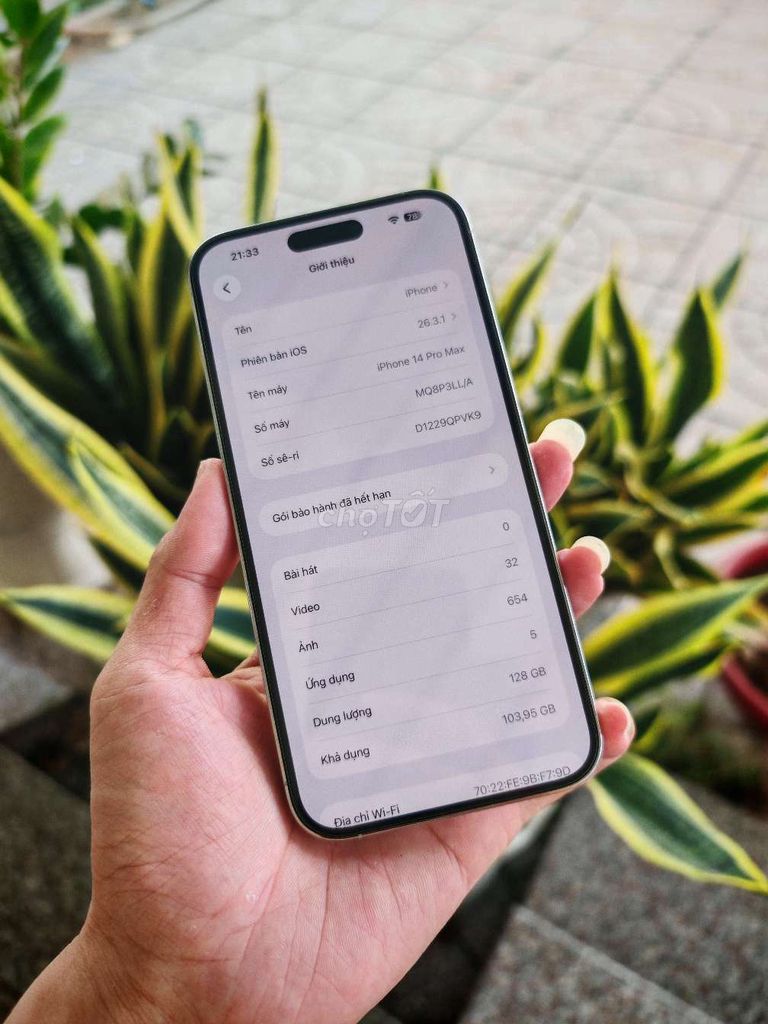 Apple iPhone 14 Pro Max 128GB Bạc Mỹ. Mua bán Điện thoại tại Quận Ninh Kiều Cần Thơ được đăng bởi Nguyên Sang hình 1