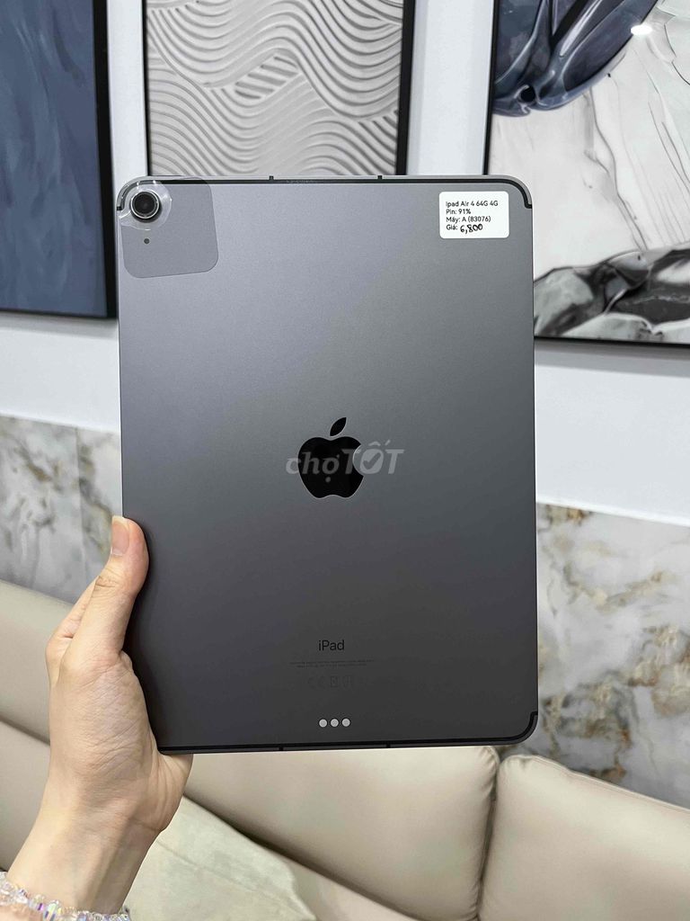 Apple iPad Air 4 64GB Xám. Mua bán Máy tính bảng tại Huyện Hóc Môn Tp Hồ Chí Minh được đăng bởi SIRI STORE HCM hình 1