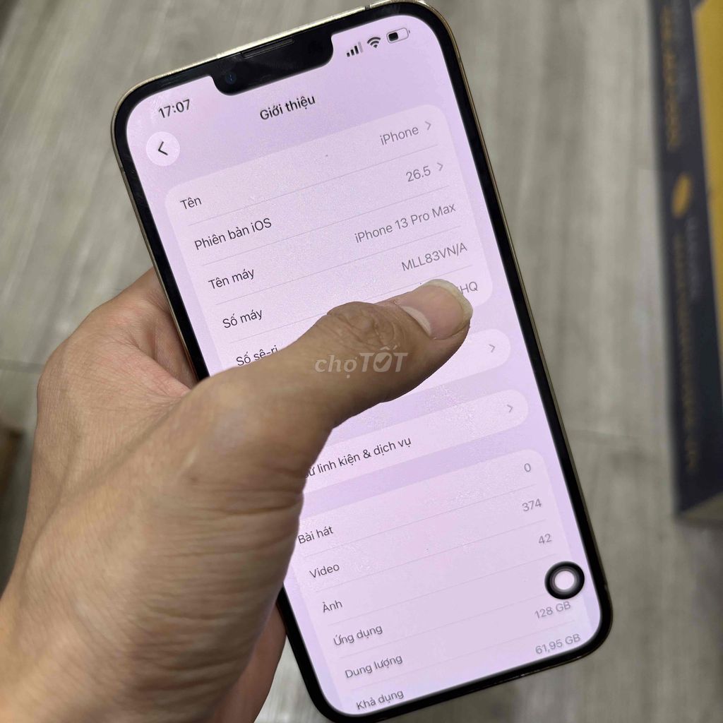 Apple iPhone 13 Pro Max 128GB Vàng. Mua bán Điện thoại tại Quận Hà Đông Hà Nội được đăng bởi Vũ Thọ hình 1