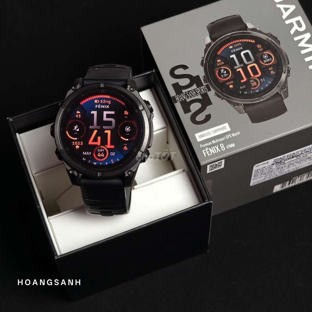 Garmin Fenix 8 Đen 47mm Amoled Titan BH FPT 09/26. Mua bán Thiết bị đeo thông minh tại Quận 11 Tp Hồ Chí Minh được đăng bởi HOÀNG SANH hình 1