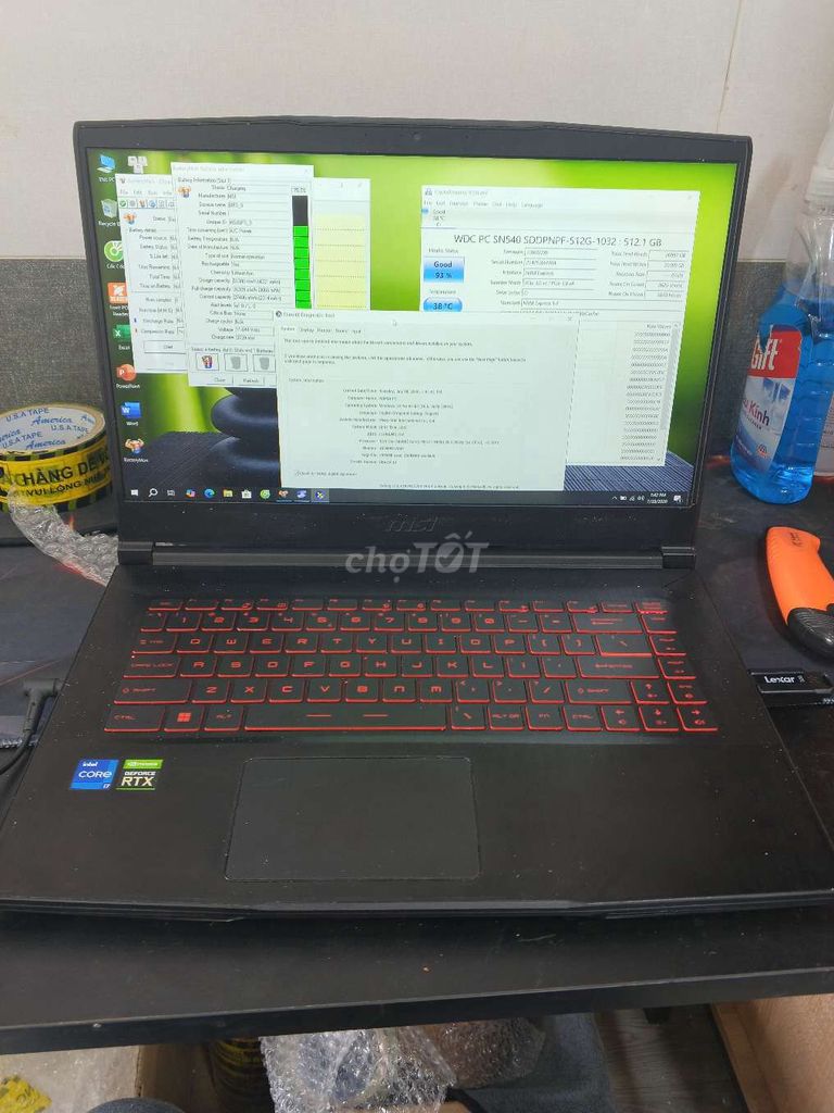 MSI GF63thin i5 16GB/512GB RTX 3050 Đen. Mua bán Laptop tại Quận Gò Vấp Tp Hồ Chí Minh được đăng bởi Chí Hướng Group  hình 1