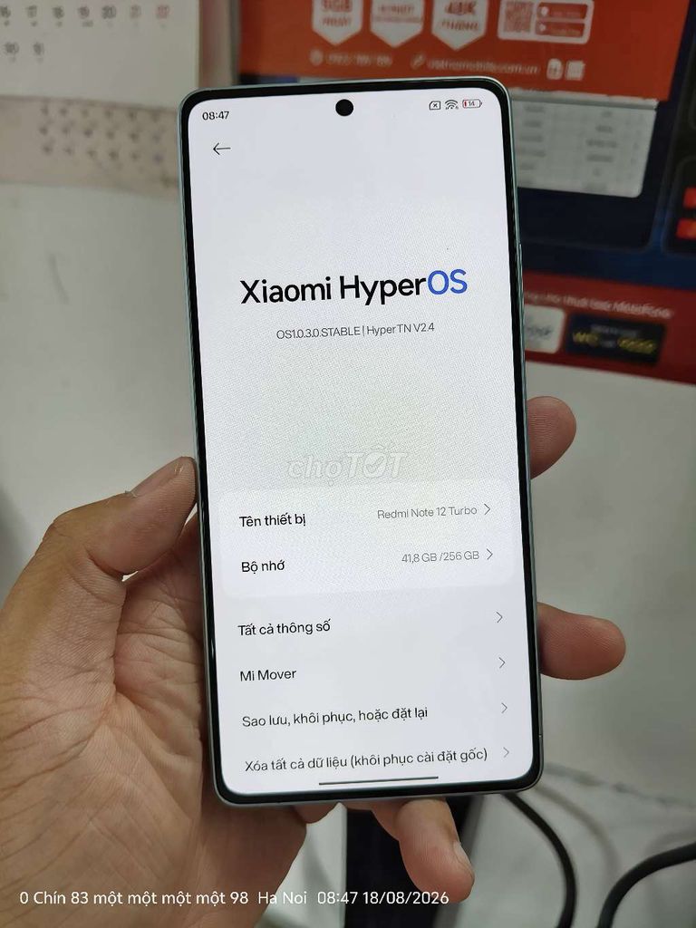 Xiaomi Redmi Note 12 Turbo 12GB/256GB Xám bạc. Mua bán Điện thoại tại Quận Thanh Xuân Hà Nội được đăng bởi Hoàng Huy Đỗ hình 1