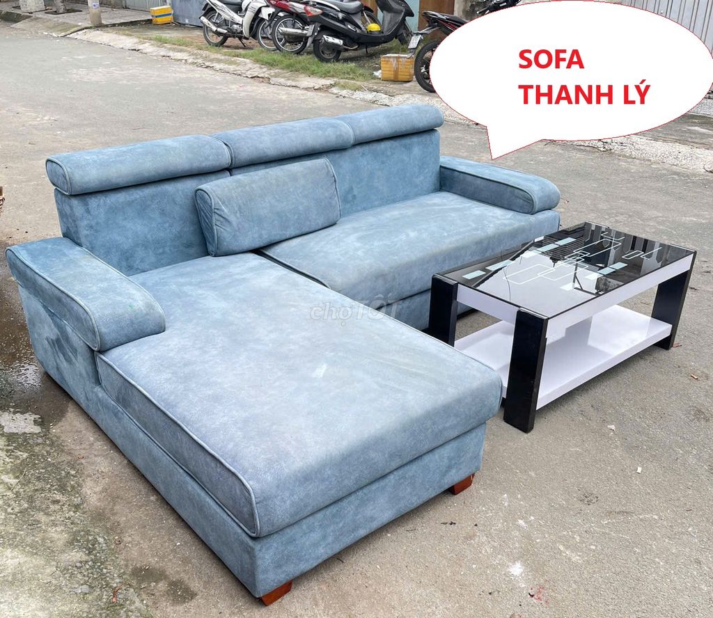 Ghế sofa góc L phòng khách,sofa văn phòng thanh lý