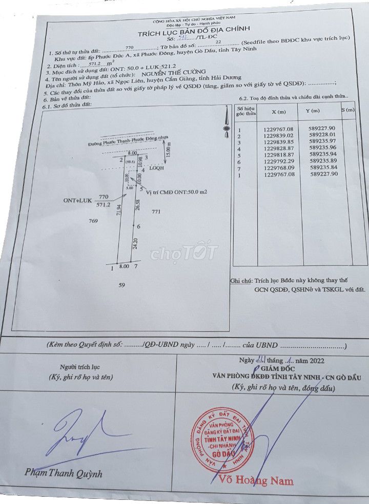 BÁN ĐẤT MẶT TIỀN ĐƯỜNG NGÃ TƯ NÔNG TRƯỜNG, 8X72=572M2 - GIÁ 3TỶ3