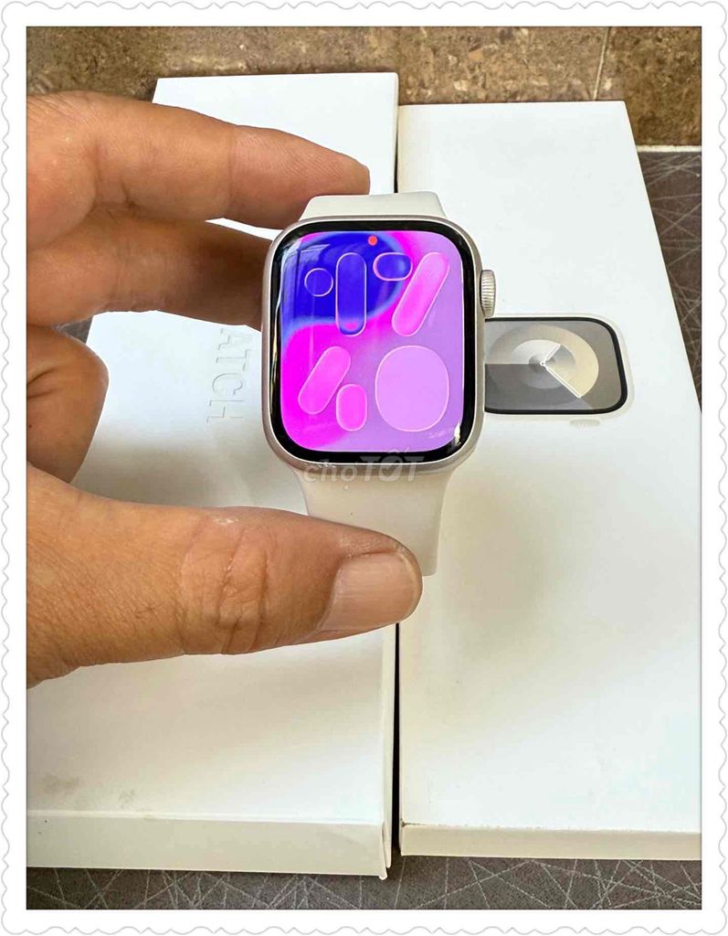 Apple Watch Sr 7/41 Nhôm Starlight GPS Đẹp Zin. Mua bán Thiết bị đeo thông minh tại Quận 11 Tp Hồ Chí Minh được đăng bởi Nguyễn Khương hình 1