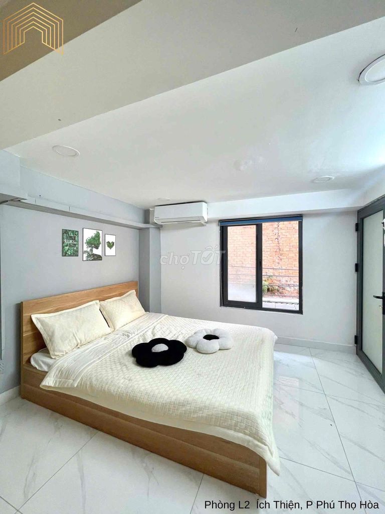 chung cư mini 1 phòng ngủ 1 phòng bếp full nội thất ở Tân Phú