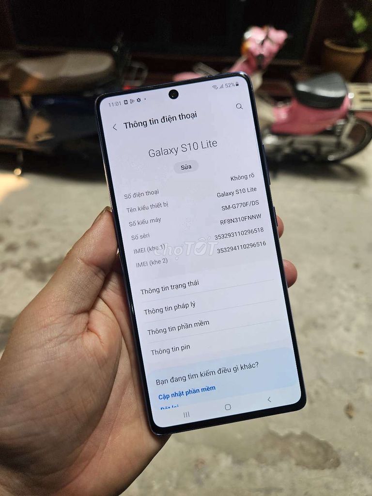 Samsung S10 Lite 128GB Xanh. Mua bán Điện thoại tại Quận Đống Đa Hà Nội được đăng bởi Amz Store hình 1