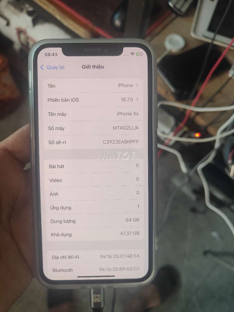 Apple iPhone Xs 64GB. Mua bán Điện thoại tại Thành phố Sầm Sơn Thanh Hóa được đăng bởi Mai Lão Nhị hình 1