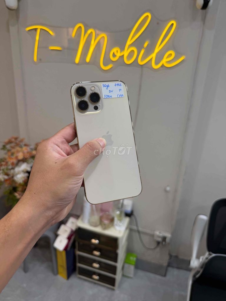 13 Promax 512Gb Quốc Tế zin đẹp gold LL/A. Mua bán Điện thoại tại Quận Thanh Xuân Hà Nội được đăng bởi Ngô Tráng T Mobile hình 1