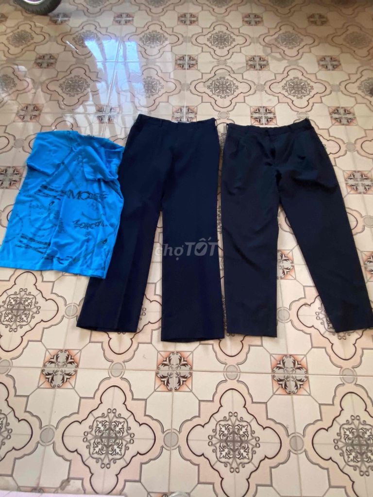 2 cái Quần tây nam vải mềm mại size 32. Mua bán Quần áo tại Huyện Bình Đại Bến Tre được đăng bởi  Huỳnh Lâm  hình 1
