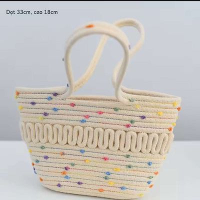 Túi Tote Dệt Rơm Cotton, Đi Biển Mùa Hè. Mua bán Túi xách tại Thành phố Mỹ Tho Tiền Giang được đăng bởi Nguyễn 