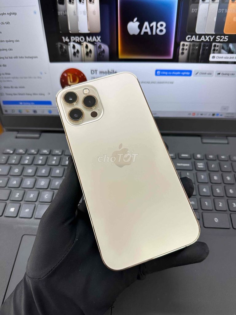 Apple iPhone 12 Pro Max 256GB Vàng MÁY QUỐC TẾ 99%. Mua bán Điện thoại tại Thành phố Biên Hòa Đồng Nai được đăng bởi DT MOBILE BIÊN HOÀ hình 1