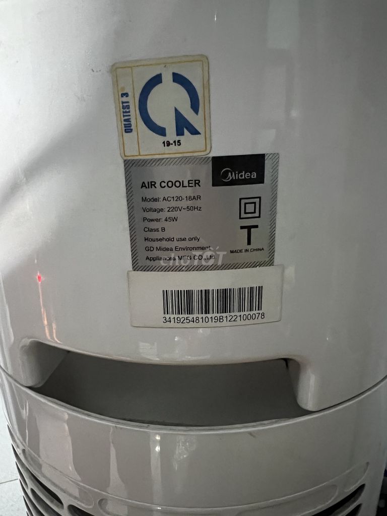 Quạt điều hòa Midea AC120-18AR Trắng, Đen. Mua bán Quạt tại Thành phố Dĩ An Bình Dương được đăng bởi Nguyễn Thị Tuyết Nghi hình 1