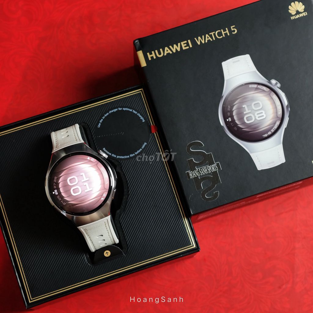 Huawei Watch 5 LTE Trắng 42mm Chính Hãng BH 03/27. Mua bán Thiết bị đeo thông minh tại Quận 11 Tp Hồ Chí Minh được đăng bởi HOÀNG SANH SPORTS hình 1