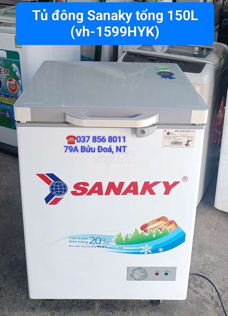 Tủ đông Sanaky tổng 150 lít