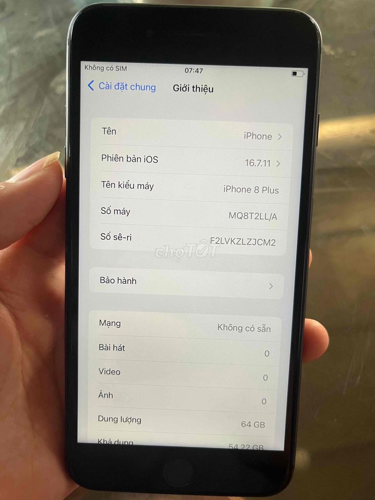 iPhone 8plus em không dùng nên muốn bán ạ. Mua bán Điện thoại tại Quận Bắc Từ Liêm Hà Nội được đăng bởi Hoàng Long hình 1