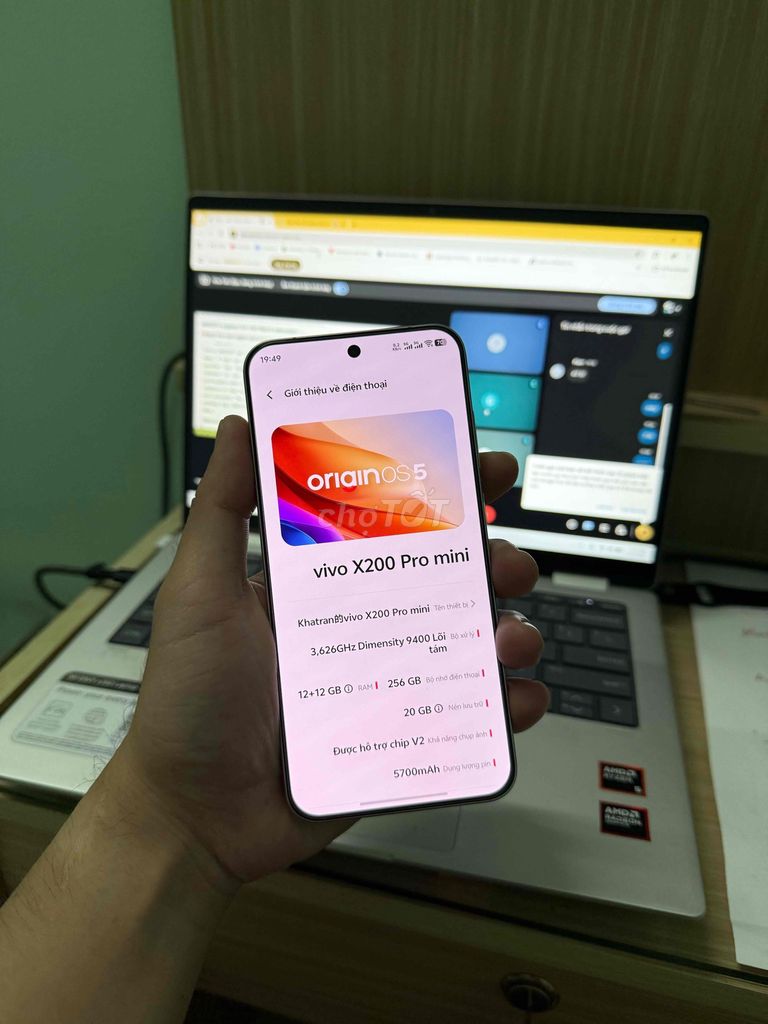 Vivo X200 Pro mini 256GB Trắng 99%. Mua bán Điện thoại tại Quận Ninh Kiều Cần Thơ được đăng bởi Khaa hình 1