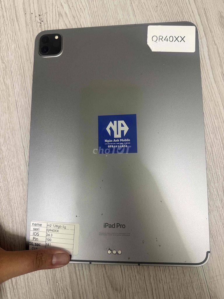Apple iPad Pro 128GB 5G Xám Ngoại Hình 98. Mua bán Máy tính bảng tại Thành phố Thủ Đức Tp Hồ Chí Minh được đăng bởi Ngân anh mobile hình 1