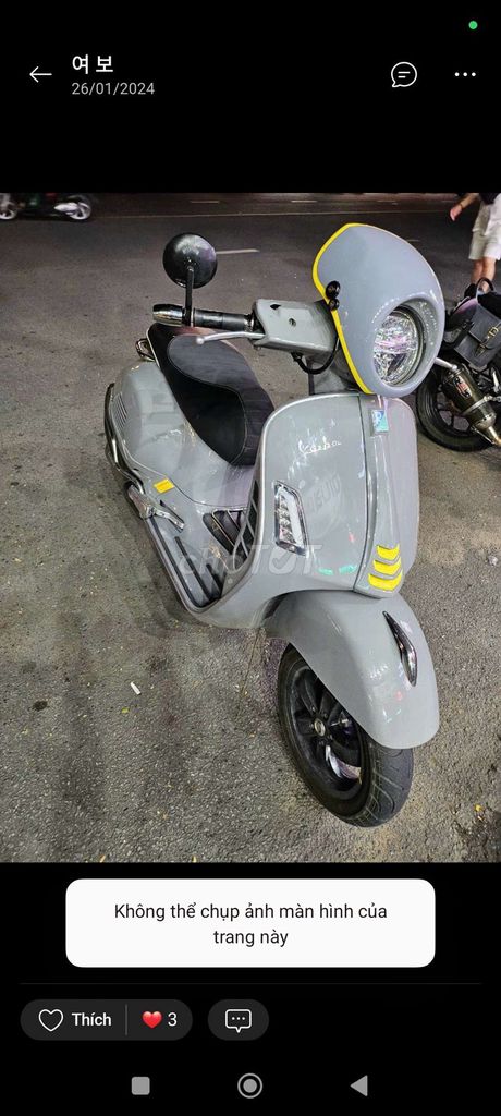 Piaggio Vespa 300cc 2021 Xám. Mua bán Xe máy tại Quận 7 Tp Hồ Chí Minh được đăng bởi Nguyen Katy hình 2