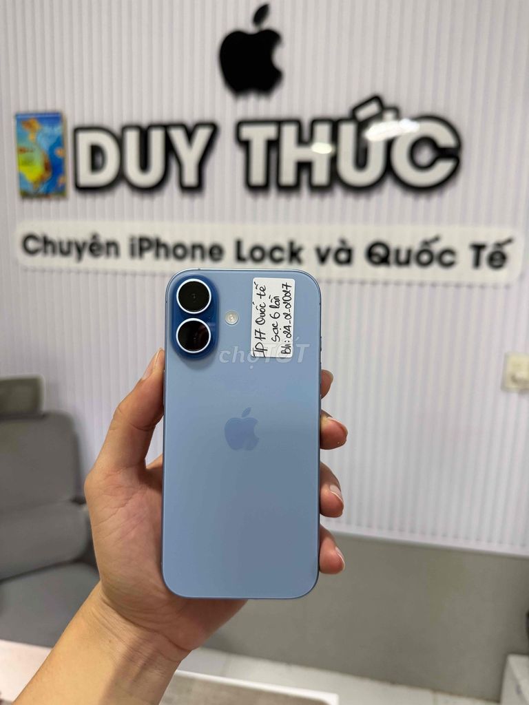 Apple iPhone 17 128GB Xanh Quốc Tế Mỹ LL sạc 6 lần. Mua bán Điện thoại tại Quận Ninh Kiều Cần Thơ được đăng bởi Duy Thức chuyên iphone Lock Cần Thơ hình 1