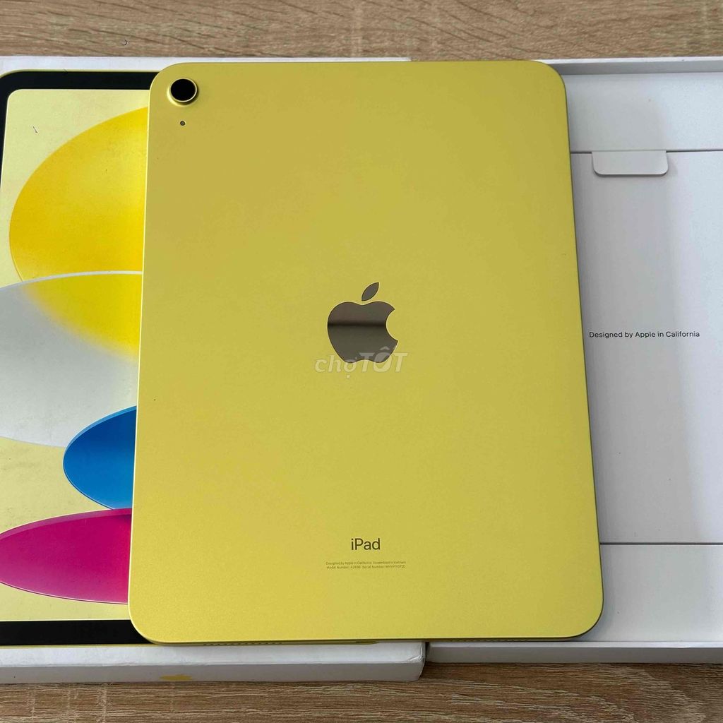 iPad Gen 10 256Gb Wifi, Fullbox sạc 20 lần