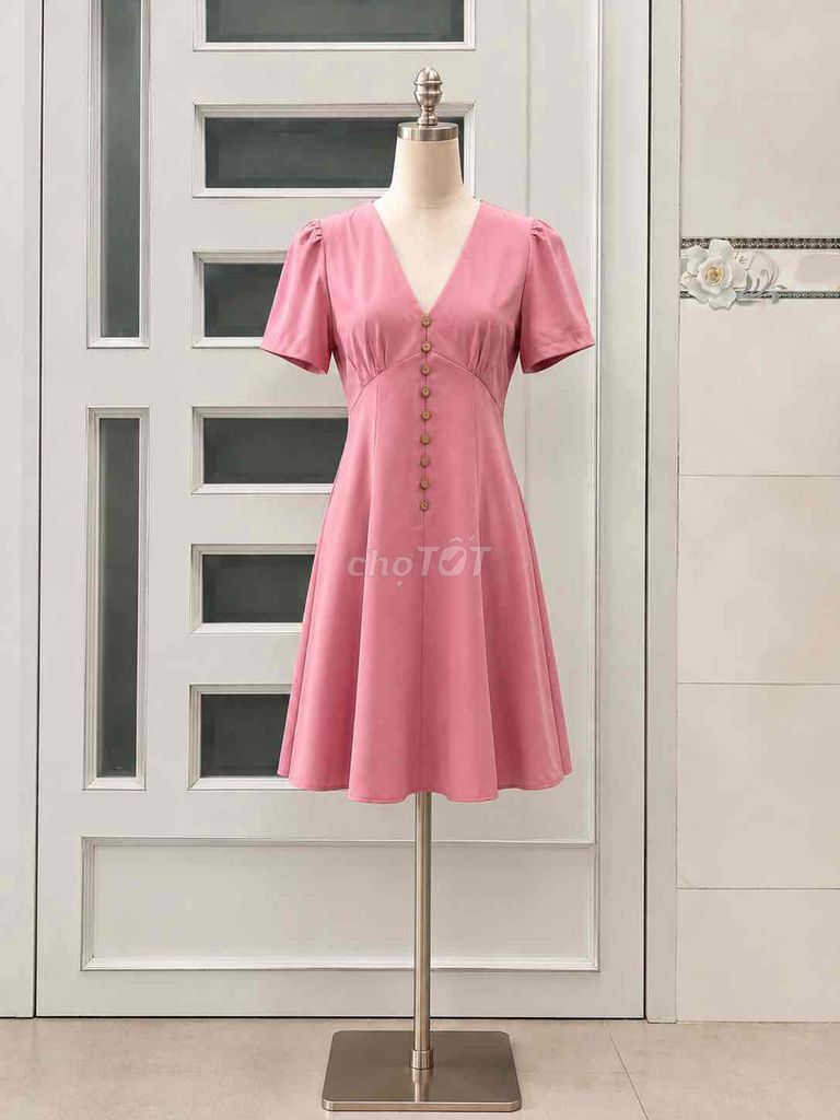 Đầm công sở Nữ Hồng size S. Mua bán Quần áo tại Huyện Đức Hòa Long An được đăng bởi Trần Hương  hình 1