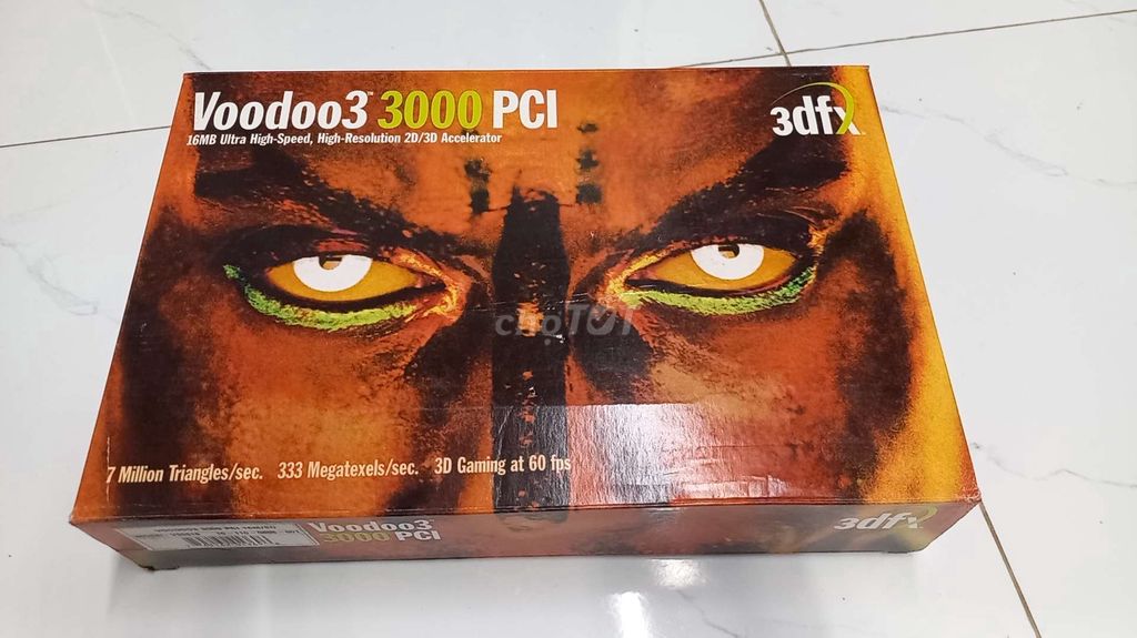 Card đồ họa 3dfx Voodoo3 3000 PCI 16MB. Mua bán Linh kiện (RAM, Card...) tại Thành phố Rạch Giá Kiên Giang được đăng bởi Quách Luật hình 1