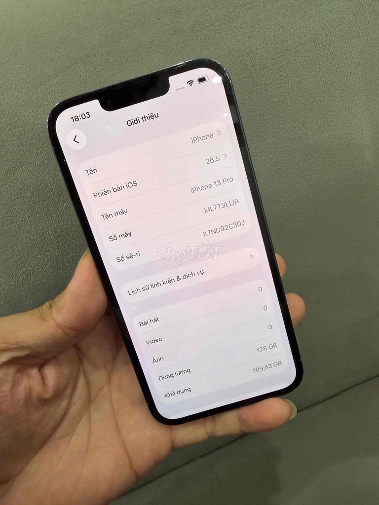 Apple iPhone 13 Pro 128GB Xanh dương 85%. Mua bán Điện thoại tại Quận Đống Đa Hà Nội được đăng bởi Ng Hoang Anh hình 1
